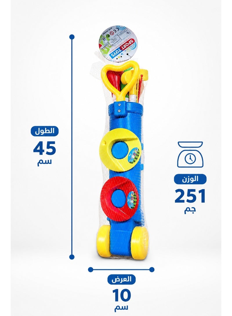 1st Choice First Choice Kids' Golf Set | Wheeled Sports Bag with Clubs and Colorful Balls | Indoor and Outdoor Physical Activity Toys - Image 4