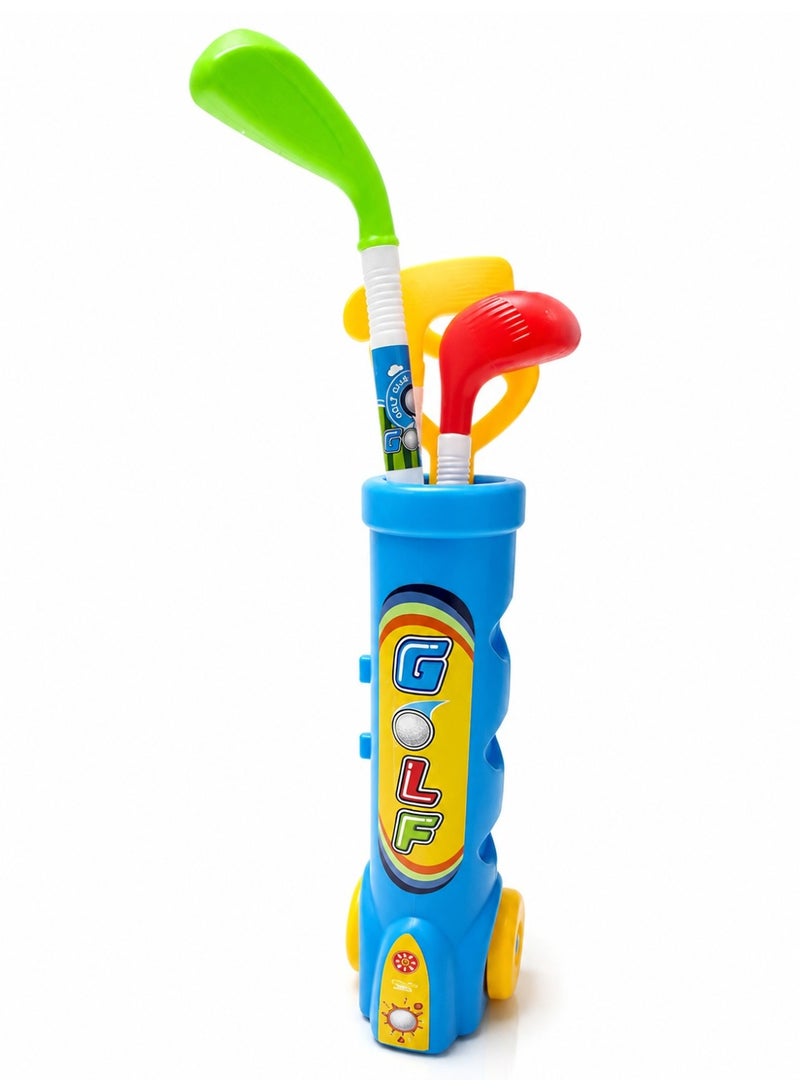 1st Choice First Choice Kids' Golf Set | Wheeled Sports Bag with Clubs and Colorful Balls | Indoor and Outdoor Physical Activity Toys - Image 3