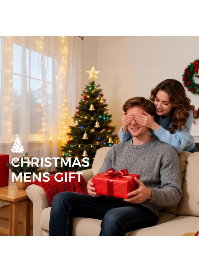 ماكينة تشذيب اللحية للرجال، ماكينة حلاقة كهربائية مقاومة للماء للأنف والجسم والوجه والشارب، مجموعة أدوات العناية الشخصية اللاسلكية، هدايا للرجال والأزواج والآباء - Image 3