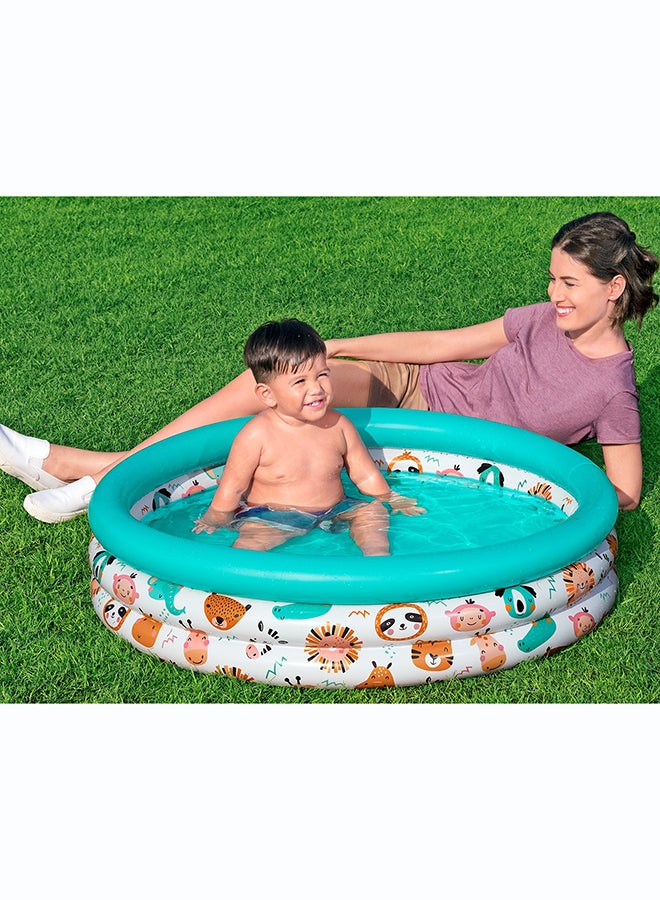 Bestway, 40" x H10"1. x H25cm Safari Pals Kiddie Pool Inflatable Outdoor Water Play Toy for Kids and Families, Durable Premium Quality Material, Easy Inflate and Deflate Design, Pool Beach Garden Summer Fun Activity, 02m - Image 3