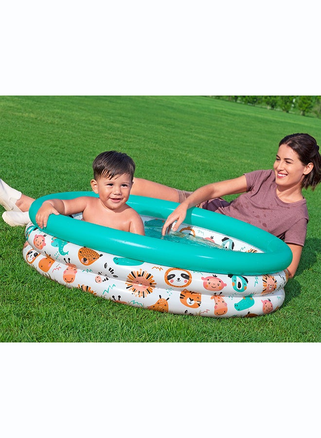 Bestway, 40" x H10"1. x H25cm Safari Pals Kiddie Pool Inflatable Outdoor Water Play Toy for Kids and Families, Durable Premium Quality Material, Easy Inflate and Deflate Design, Pool Beach Garden Summer Fun Activity, 02m - Image 4