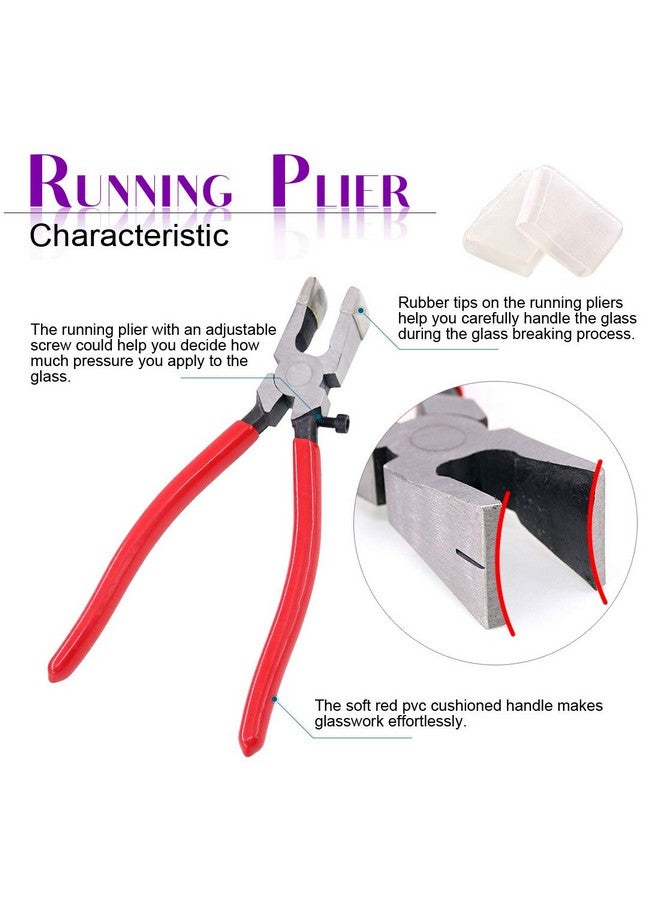 Swpeet 36 Sets 1" 25mm 3 Colors Key Fob Hardware with 1Pcs Key Fob Pliers, Glass Running Pliers Tools with Jaws, Studio Running Pliers Attach Rubber Tips Perfect for Key Fob - Image 4