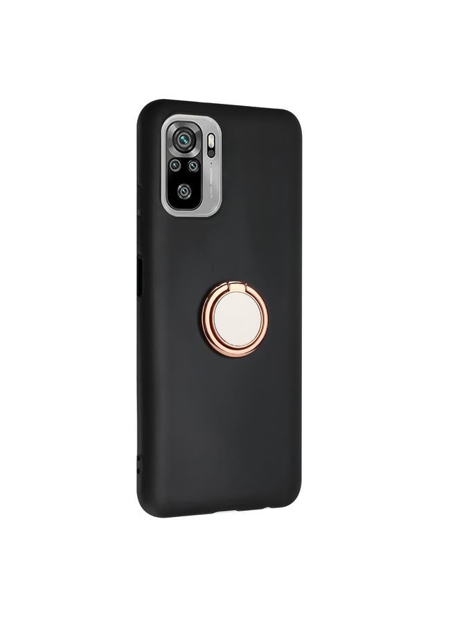 S-TOP Case For Redmi Note 10 4G / Xiaomi Poco M5s Matte Ring Holder TPU Phone Case - Image 2