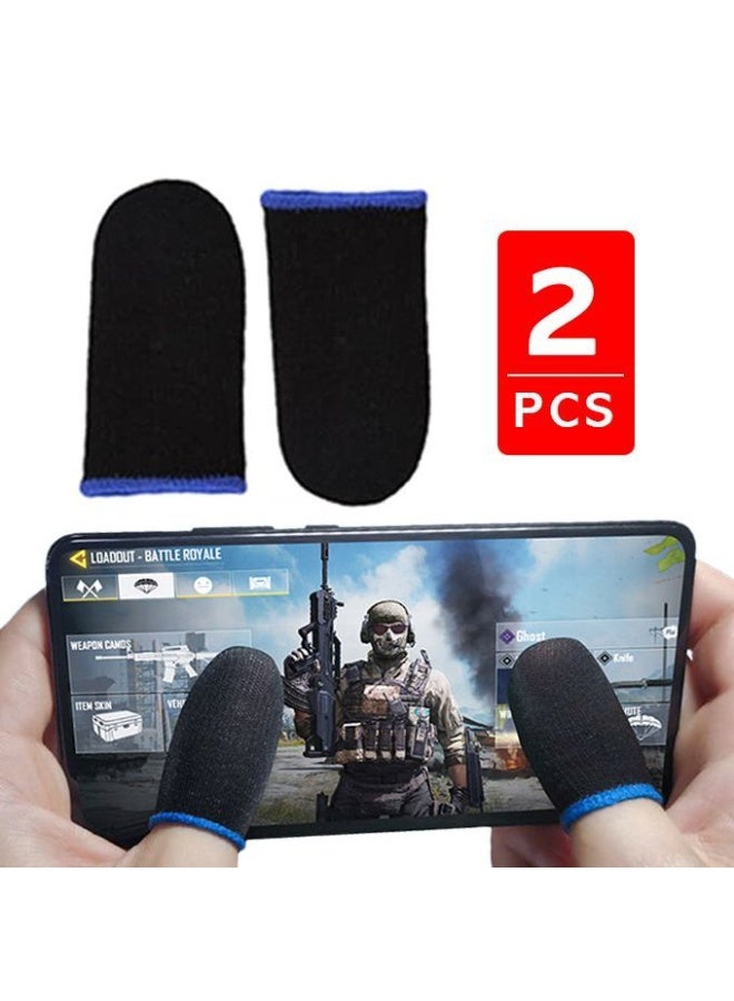Sweat-resistant and breathable finger sleeves – Professional gloves for mobile games like PUBG – 2 pairs - Image 1