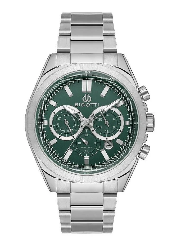 BIGOTTI Bigotti - Quotidiano Men Watch | Stainless SteelBrass Case | Analog | Round Dial | Mineral Glass | Japanese Quartz | Water Resistant 50 Meters