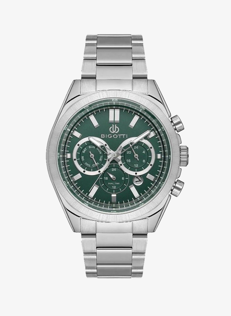 Bigotti - Quotidiano Men Watch | Stainless SteelBrass Case | Analog | Round Dial | Mineral Glass | Japanese Quartz | Water Resistant 50 Meters - Image 1