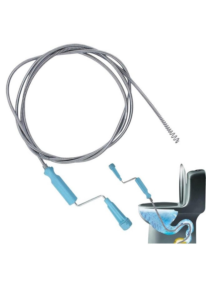 HASTHIP HASTHIP® 9.8ft Stainless Steel Drain Cleaner Tool, Spiral Spring Pipe Design, Sink & Tub Drain Dredge Tool, Sewer Cleaning Tool for Bathroom, Kitchen & Toilet - Image 1