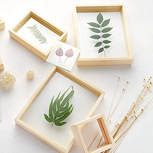 Desi Rang Wooden Frame for wall decor, table top, any plant leaf decoration, picture, photo, DIY, Gift item,home office desk (Rectangular) 7.5 x 5.5 inch - Image 2