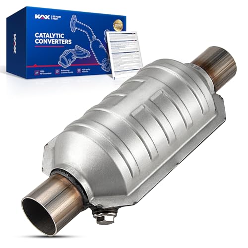 KAX 2 1pc Catalytic Converter Fit for 2 Inch InletOutlet UniversalAutomotive Replacement Catalytic Converters - Image 1