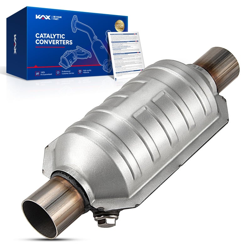 KAX 2 1pc Catalytic Converter Fit for 2 Inch InletOutlet UniversalAutomotive Replacement Catalytic Converters - Image 2