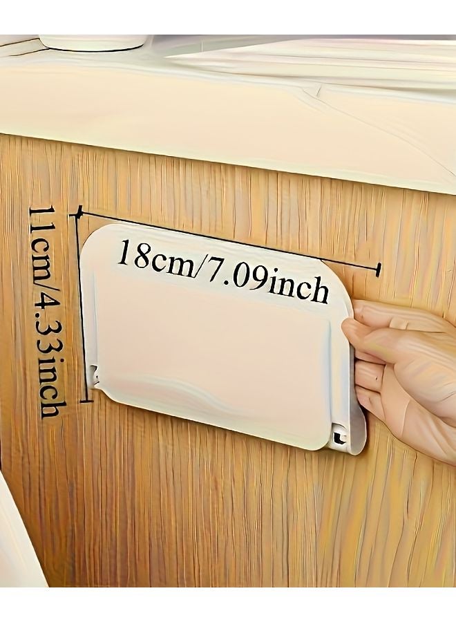 White Wall Mounted Folding Shelf Multifunctional Organizer Easy Installation - Image 4