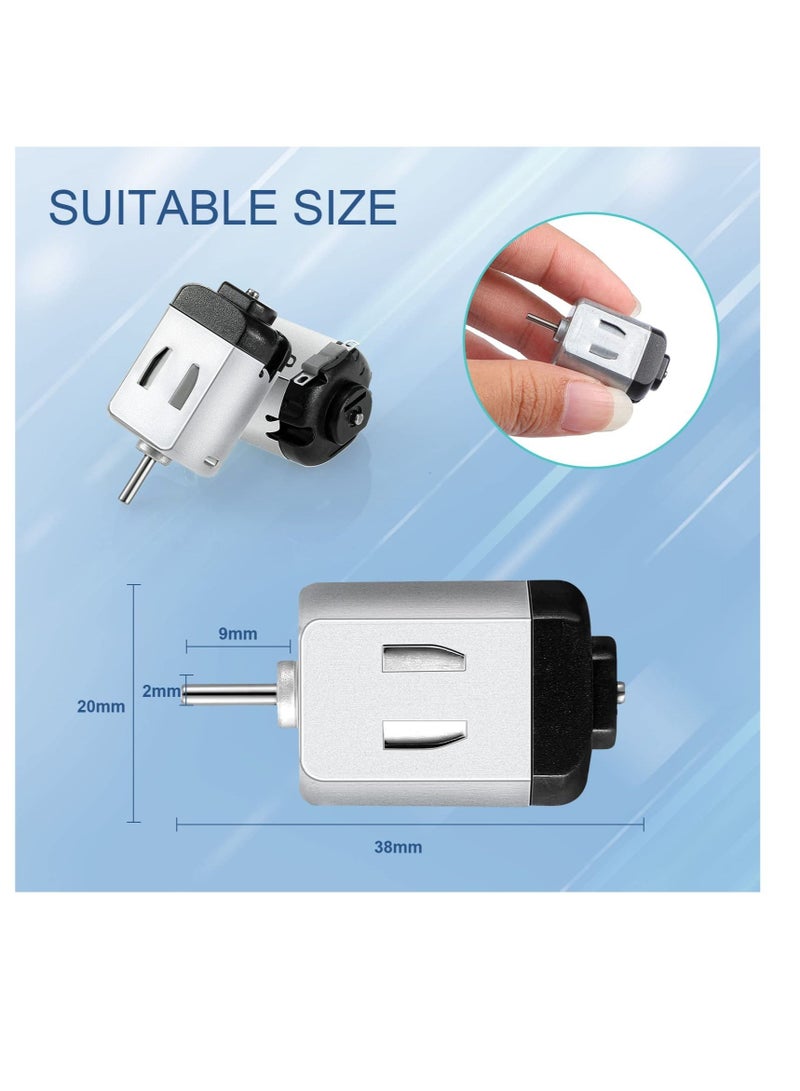 Y&D Mini DC Motor, 20 Pcs 1.5-3V 23000RPM Micro Electric High Speed Torque Small Suitable for DIY Remote Control Toy Car, Science Experiments, Robot  - Image 2