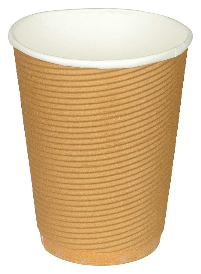 Yashvin Disposable Cups for Tea/Coffee 240 ml (Brown, 8cm) Pack of 25 Piece for Wedding Events Party and Daily USE - Image 1