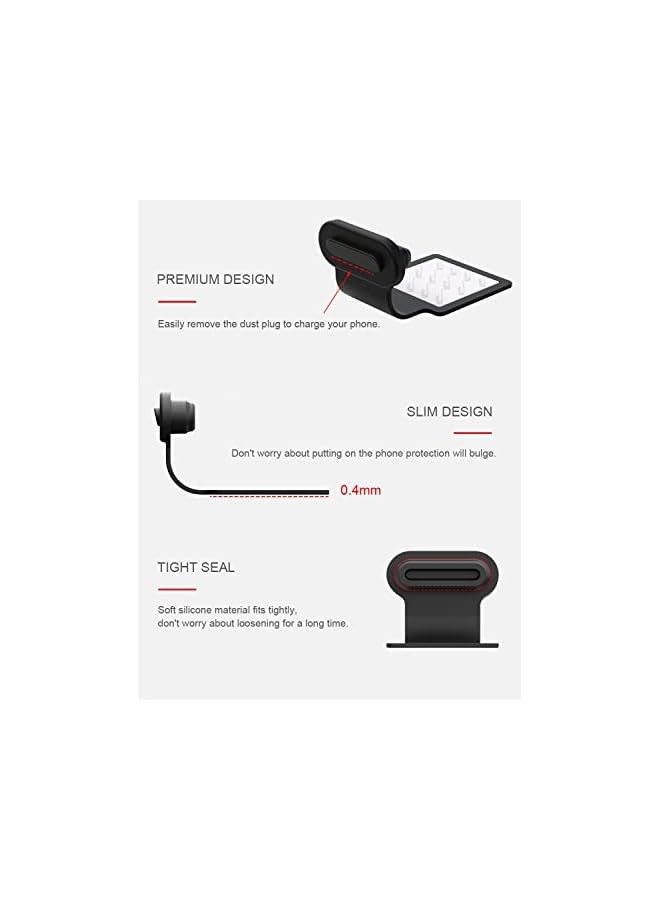 Zaboon Usb C Dust Plug 2 Pcs Usb C Dust Cover Compatible With Samsung Galaxy S22 S21 S20 S10 Note 20 Usb C Cover Cap For Pixel Any Smartphone Or Macbook Laptop With Type C Port Black  - Image 3