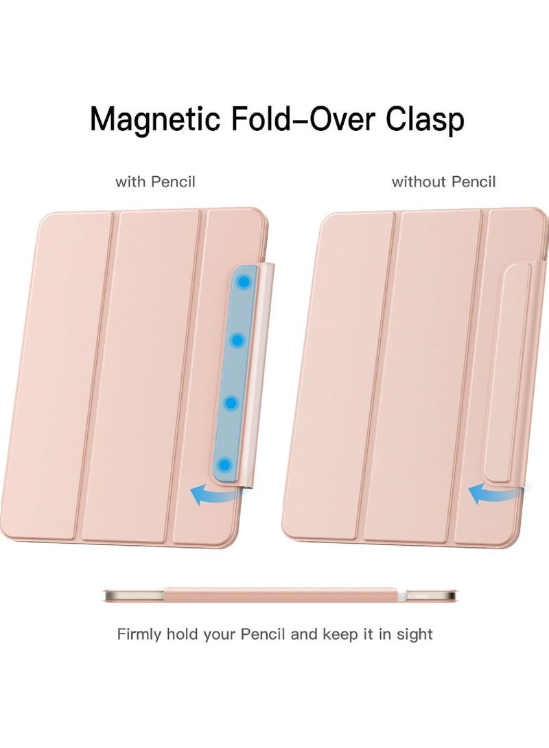 Captaintech iPad Pro 11 Inch Case iPad 11 Pro Case (2022/2021/2020 4th/3rd/2nd Generation) Convenient Magnetic Attachment 2-Way Stand Full Pencil 2 Support Rebound Magnetic Case - Image 5