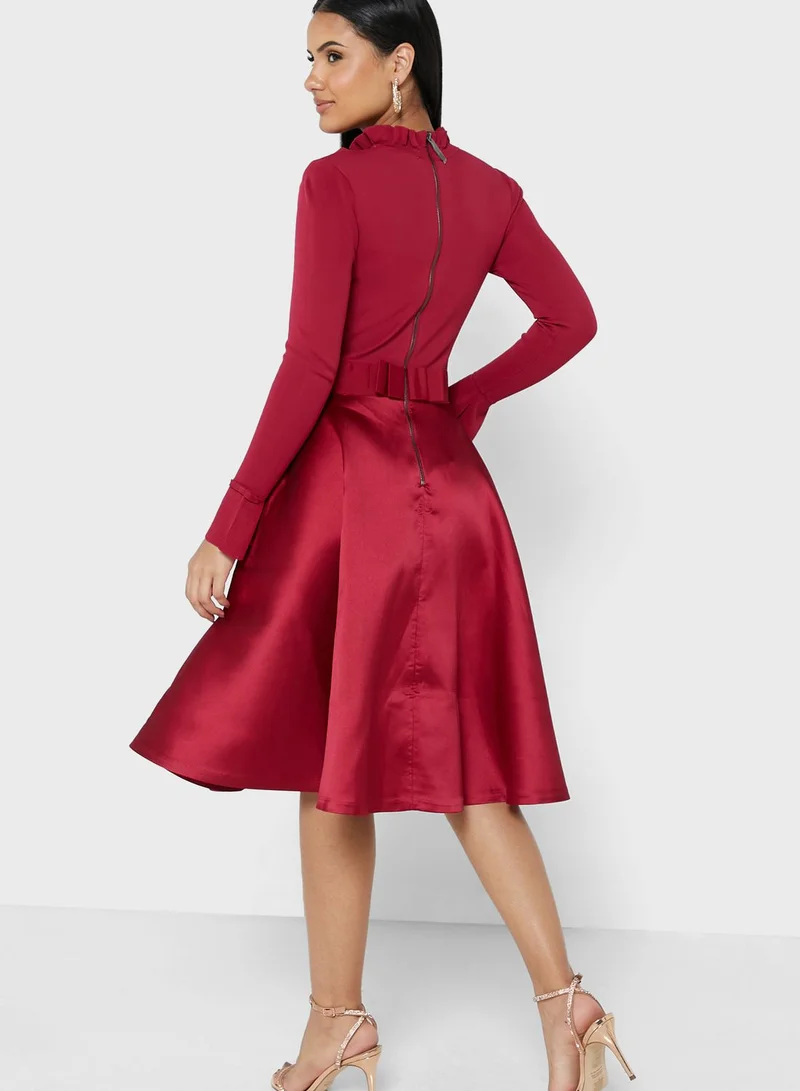 Ted Baker Knitted Frill Detail Dress