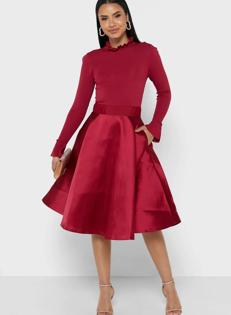 Ted Baker Knitted Frill Detail Dress