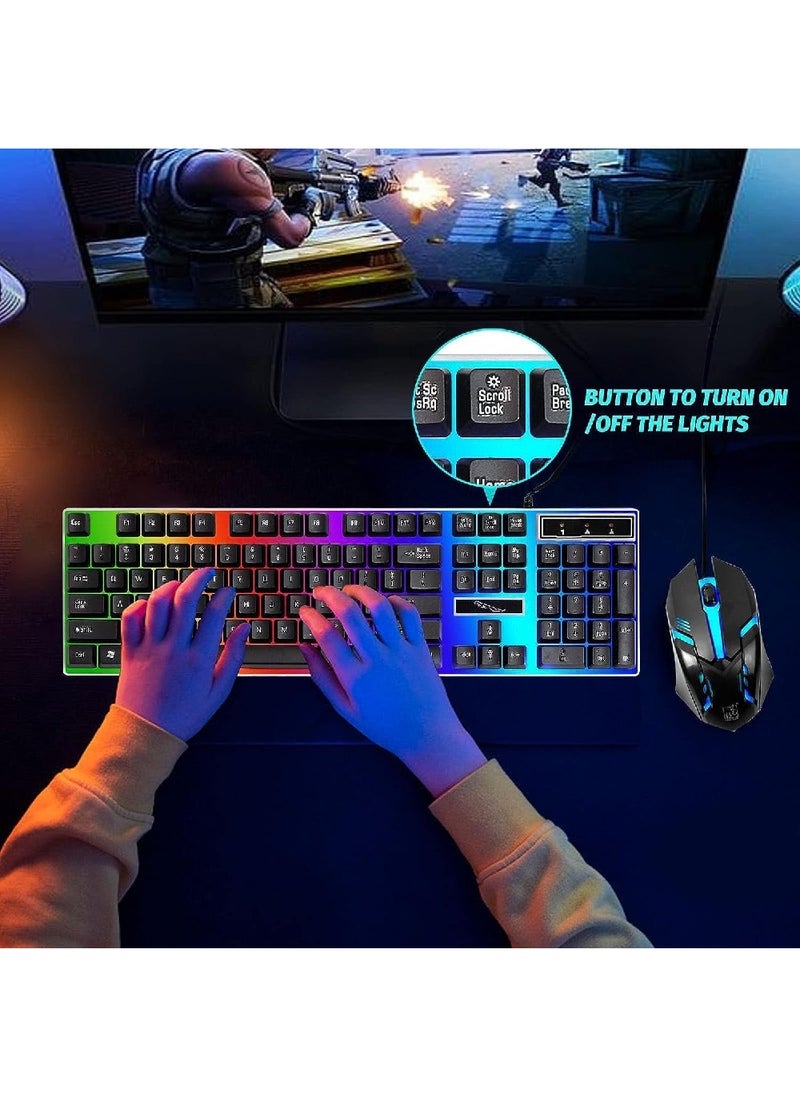 Gaming Keyboard Set with LED Backlight, Mouse, and Mouse Pad – Model G21WT, Black - pzsku/Z8E6BA336B879B8152209Z/45/1741476125/7359c110-651d-412b-b7d0-c98094a2aece