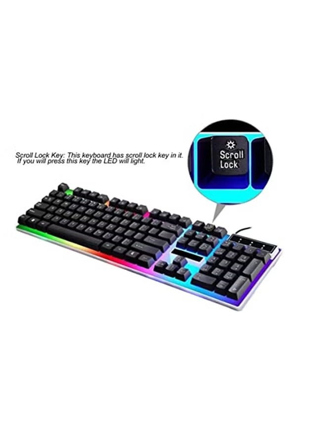 G21 Gaming Keyboard Set with LED Backlight, Mouse, and Mouse Pad – Model G21WT, Black  - Image 2