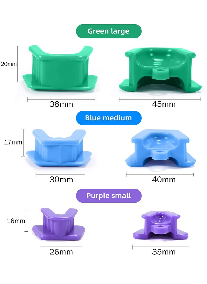 Generic 9PCS Dental Bite Blocks Oral Silicone Mouth Prop Cheek Retractor All Sizes for Adults and Kids Includes Large Medium and Small Mouth Opener  - Image 5