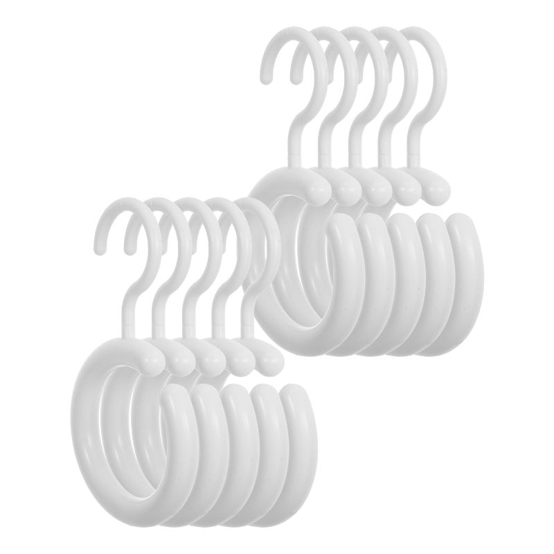 10pcs Multifunctional Scarf And Tie Hanger For Closet Non Round Organizer Rack Space-Saving Belt And Purse Holder For Home Use - Image 4