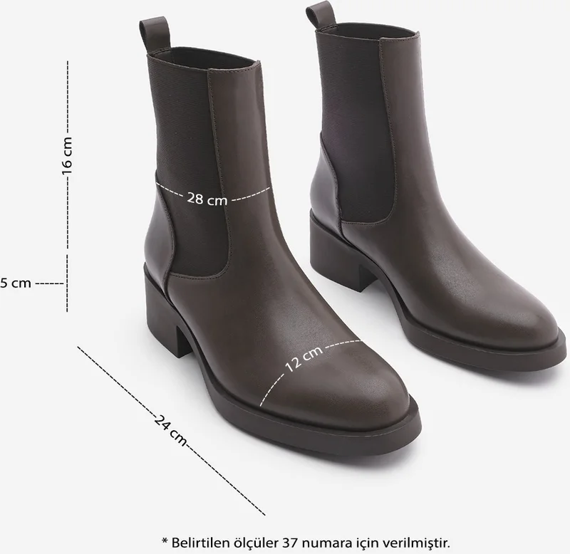 مارجين Margin Women's Elastic Side Banded Daily Boots Tunles