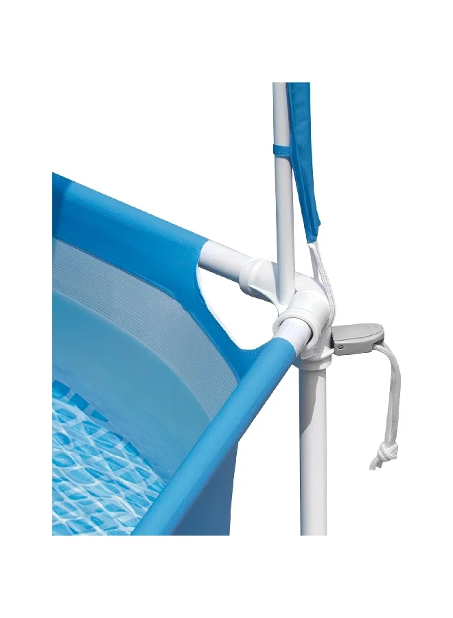INTEX Canopy Metal Frame Kiddie Pool with Built-In Sprayer Blue and White 1.83 m x 38 cm INT28209