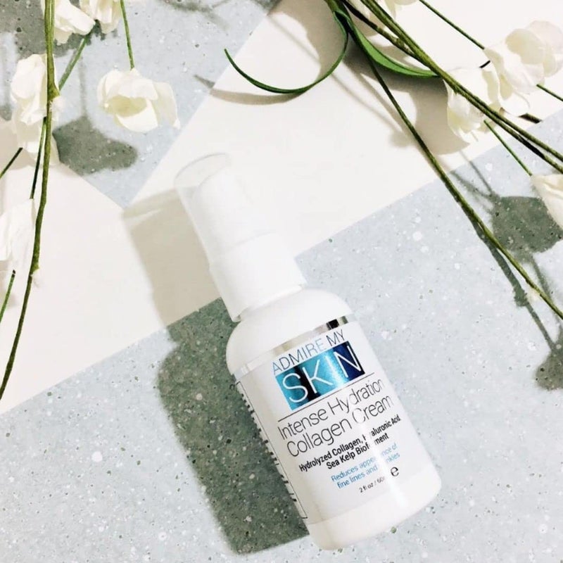 Admire My Skin Collagen Cream Moisturizer For Dry Skin - Hyaluronic Acid Cream - Non Comedogenic Hydrating Cream Eliminates Dull Dry Skin for That Healthy Youthful Glow 2oz - Image 2