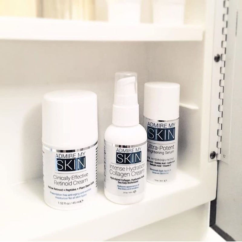 Admire My Skin Collagen Cream Moisturizer For Dry Skin - Hyaluronic Acid Cream - Non Comedogenic Hydrating Cream Eliminates Dull Dry Skin for That Healthy Youthful Glow 2oz - Image 3