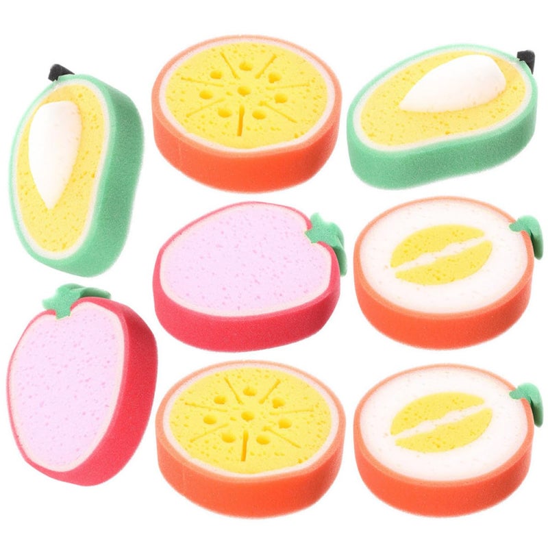 8Pcs Fruit Shaped Kitchen Sponges Super Absorbent Non Scratch Dish Scrubbers - Image 2
