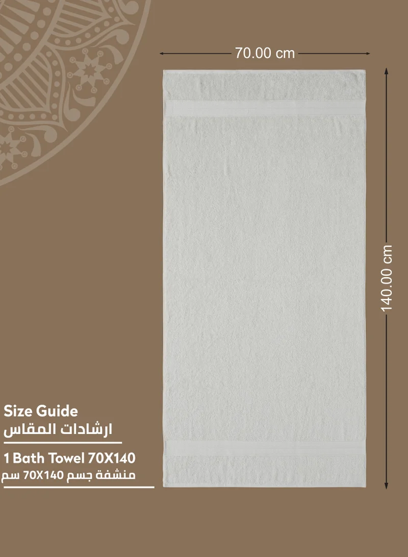 Donetella Premium 100 % Combed Cotton 1-Pcs Bath Towel(70 X 140 CM) 600 GSM Large Towel, Highly Absorbent, Quick Dry,Best Towel for Bathroom, Spa And Hotel