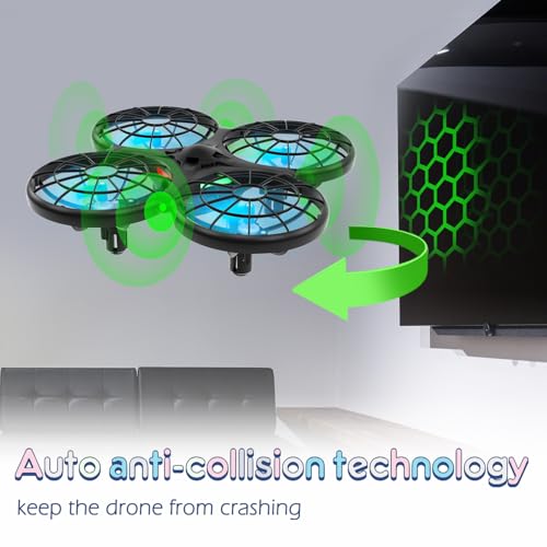 Loolinn | Drones for Kids Christmas Gift - Mini Drone, RC Drone with Auto Anti-Collision Technology/Safe for Kids/Easy to Fly / 360° Flip/Hand-Controlled Mode (Gift for Boys and Girls) - Image 4