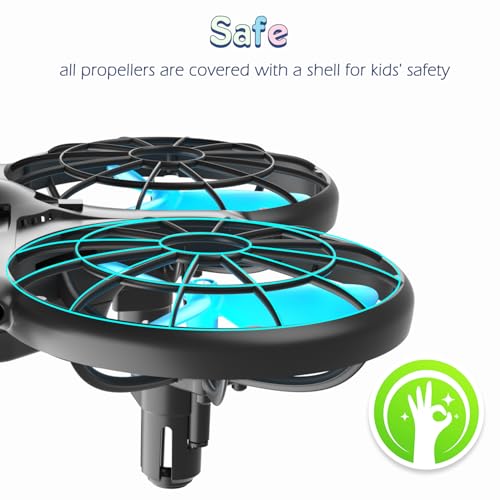 Loolinn | Drones for Kids Christmas Gift - Mini Drone, RC Drone with Auto Anti-Collision Technology/Safe for Kids/Easy to Fly / 360° Flip/Hand-Controlled Mode (Gift for Boys and Girls) - Image 5