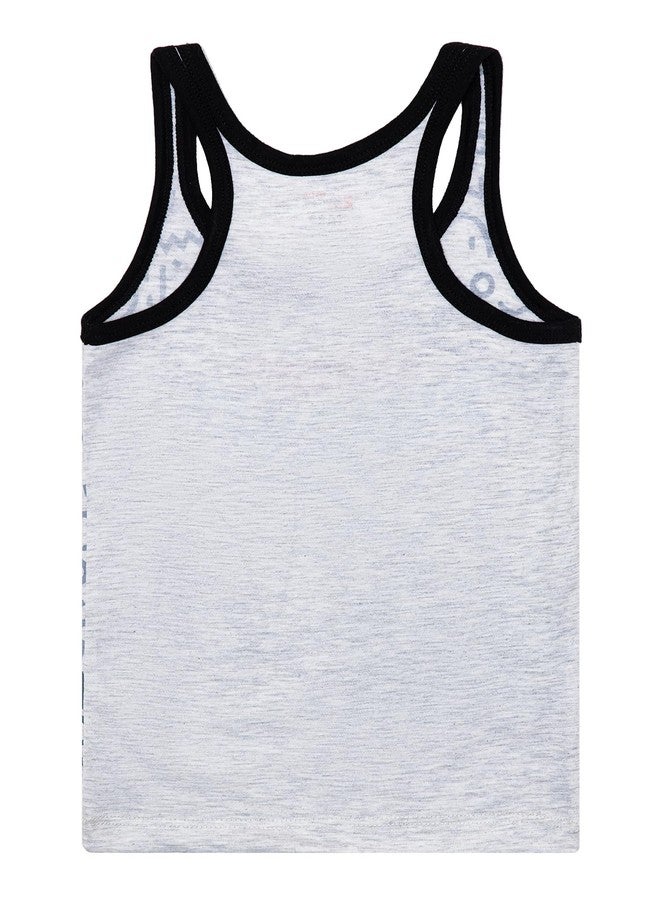 BODYCARE Boys Vest | Regular Fit | 100% Cotton | Round Neck Assorted Pack of 2 - Image 3