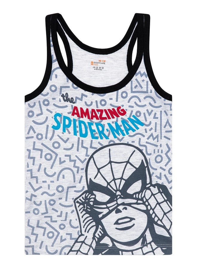 BODYCARE Boys Vest | Regular Fit | 100% Cotton | Round Neck Assorted Pack of 2 - Image 2