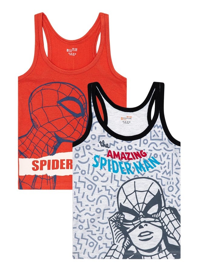 BODYCARE Boys Vest | Regular Fit | 100% Cotton | Round Neck Assorted Pack of 2 - Image 1