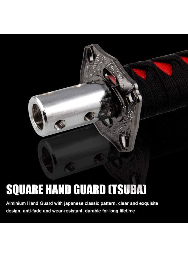 Generic Ryanstar Katana Shift Knob Samurai Sword Gear Shifter With 4 Adapters Universal Fit For Manual Cars Most Automatic Cars With 4 Adapters Black Red - Image 4