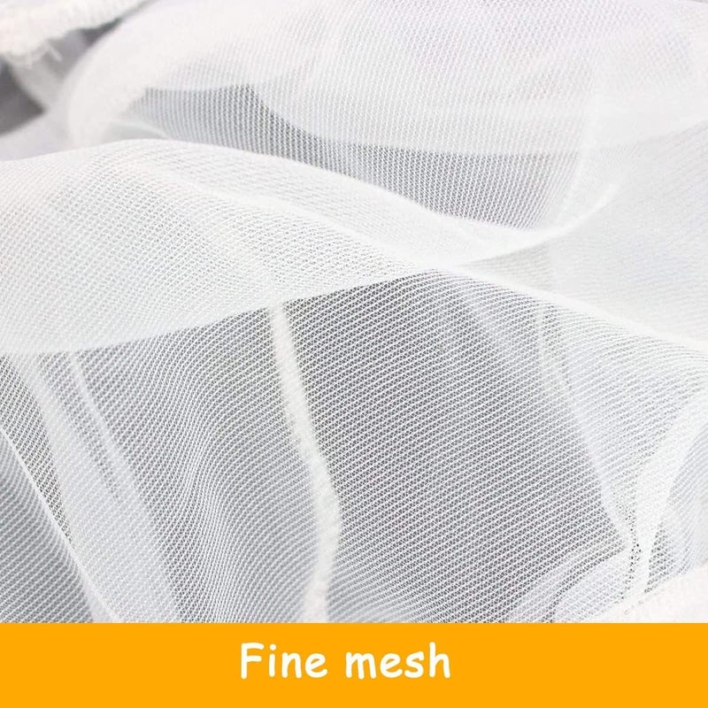 DreamAug Bird Cage Cover, Stretchy Suitable for 150cm-200cm, Budgie Cage Cover, Bird Cage Seed Catcher, White - Image 3