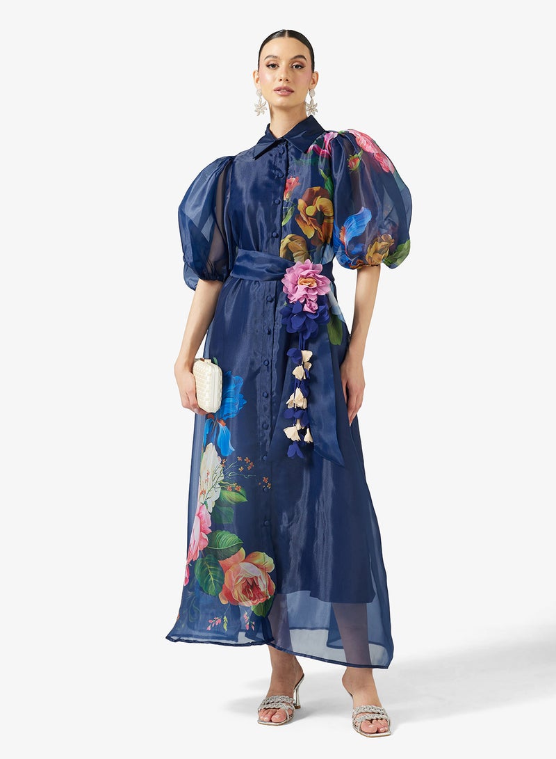 Khizana Floral Print Dress - Image 1