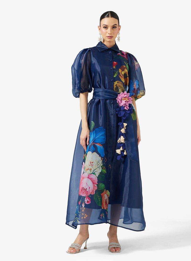 Khizana Floral Print Dress - Image 4