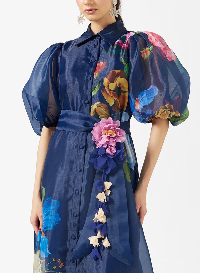 Khizana Floral Print Dress - Image 3