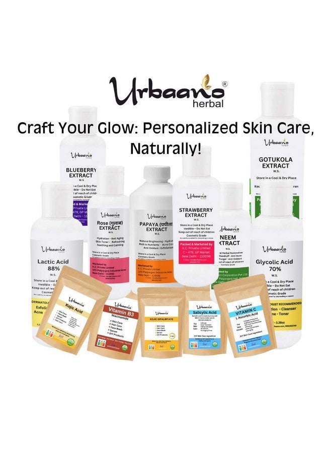 Urbaano herbal Niacinamide, Kojic Acid & L Ascorbic Acid Powder for Making DIY Skin Care Products - Minimize Pores, Dark Spots, Balance Oil Production (Niacin - 100gm, Kojic - 50gm, Ascorbic - 100gm) - Image 5