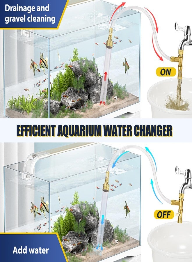 GADFISH Gravel Vacuum for Aquarium Water Changer Fish Tank Cleaning Tools, Siphon Universal Quick Pump Aquarium Water Changing (30ft) - Image 2
