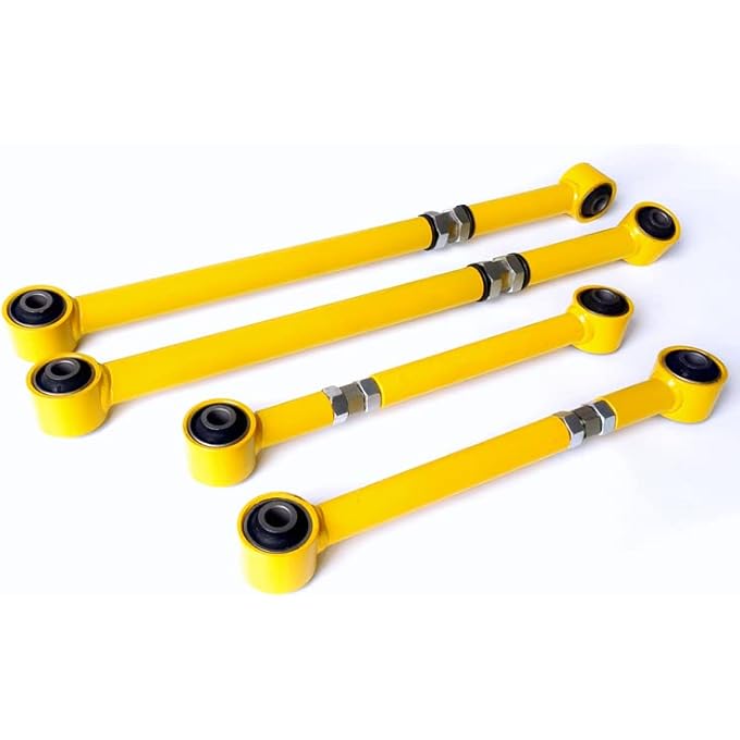 rayihni Lc80 Accessories 24 Rear Adjustable Upper  Lower Trailing Arms For Land Cruiser 80 105 Series 4 Pcs Sets Yellow - Image 2