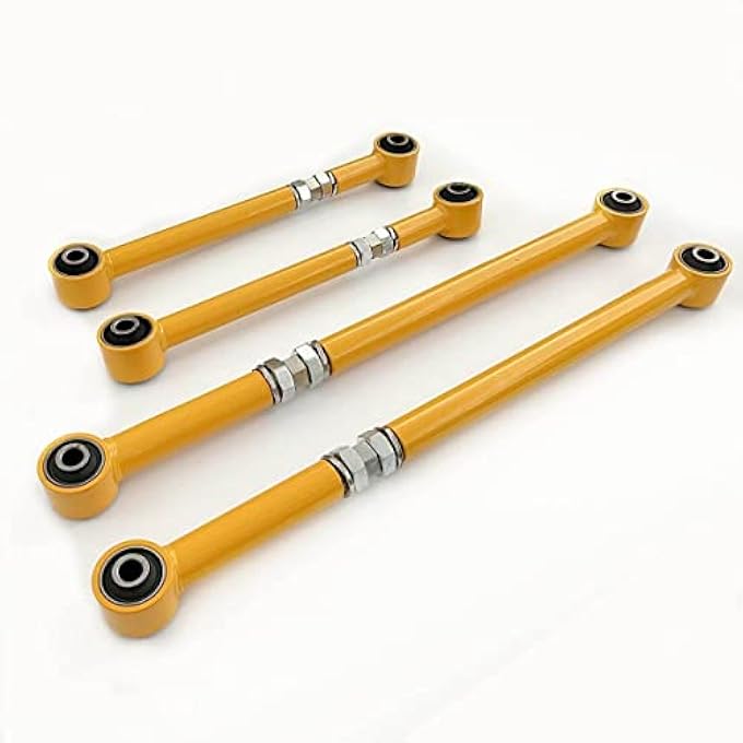 rayihni Lc80 Accessories 24 Rear Adjustable Upper  Lower Trailing Arms For Land Cruiser 80 105 Series 4 Pcs Sets Yellow - Image 3