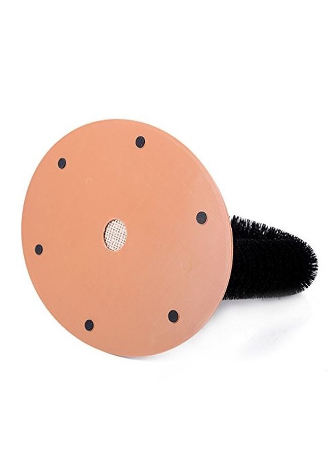 MOWKIT Self Grooming Massager and Scratcher Toy - Cat Arch Brush for Back Grooming, Hair Cleaner Pads - Image 3