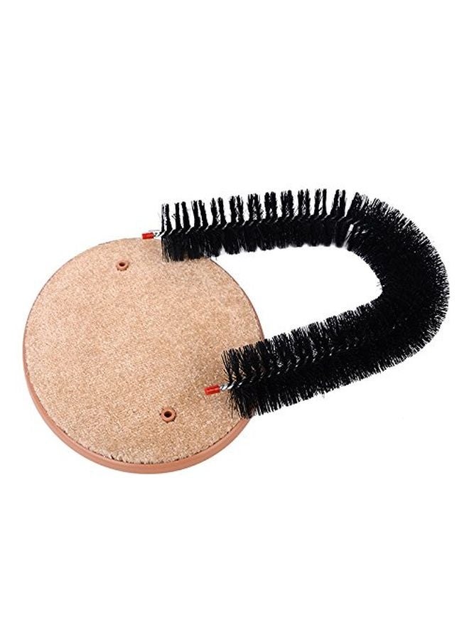 MOWKIT Self Grooming Massager and Scratcher Toy - Cat Arch Brush for Back Grooming, Hair Cleaner Pads - Image 4