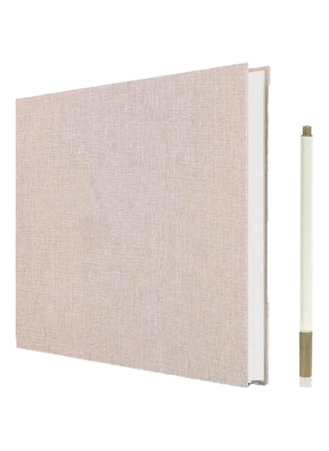 HOOKOR Photo Albums, Extra Large Capacity Family Wedding Picture Albums Photo Book, Magnetic Self-stick Photos Hand Made DIY Albums, Memory Book Holds 3x5, 4x6, 5x7, 6x8, 8x10 Inch Photos (Beige)  - Image 1