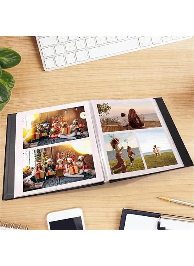 HOOKOR Photo Albums, Extra Large Capacity Family Wedding Picture Albums Photo Book, Magnetic Self-stick Photos Hand Made DIY Albums, Memory Book Holds 3x5, 4x6, 5x7, 6x8, 8x10 Inch Photos (Beige)  - Image 5