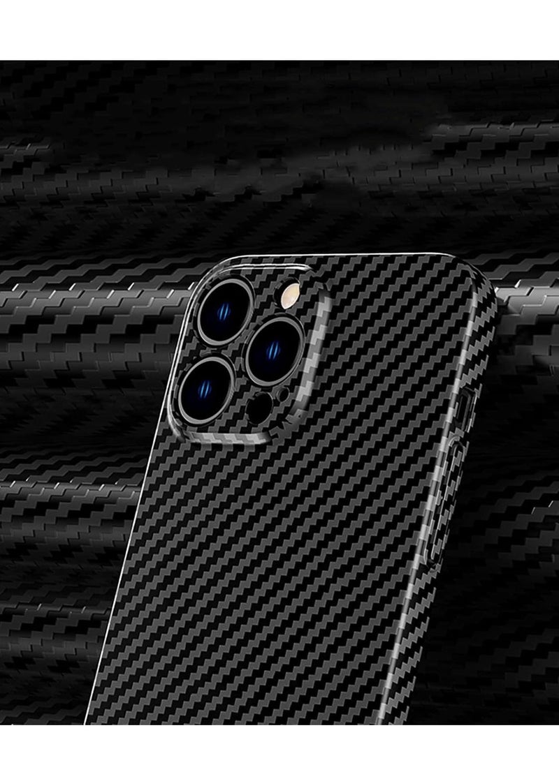 Raxoom Personality Handsome Light Thin Carbon Fiber Pattern PC Phone case Compatible with iPhone 15 Pro Unique Comfortable Cool Shockproof Back Cover - Image 4